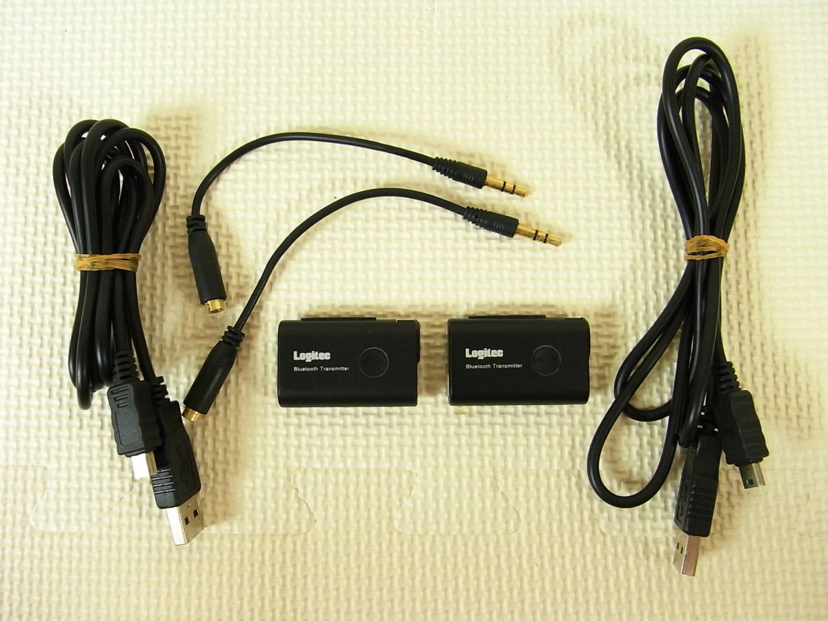 Logitec Bluetooth オーディオトランスミッター LBTAT100C2 2台セット ロジテック ワイヤレスの落札情報詳細