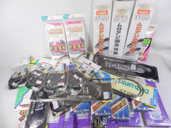 L船釣り 仕掛け 未使用 41点セット ムロアジ シマアジ ウイリー サビキ 青物 クッションゴム ハヤブサ 下田仕掛 の落札情報詳細 ヤフオク落札価格情報 オークフリー スマートフォン版