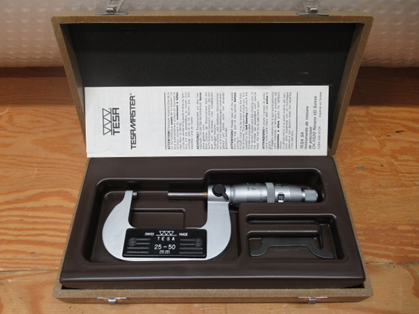 TESA テサ マイクロメーター CH-1020 Renens 25-50mm 管理21D617A の ...