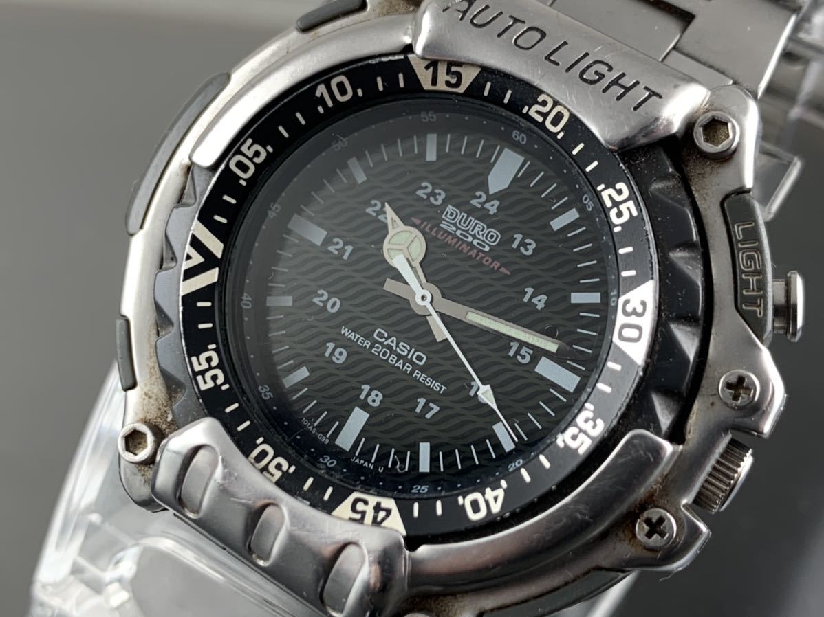 A652]1円～☆メンズ腕時計 クォーツ カシオ CASIO DURO200 DRO-210