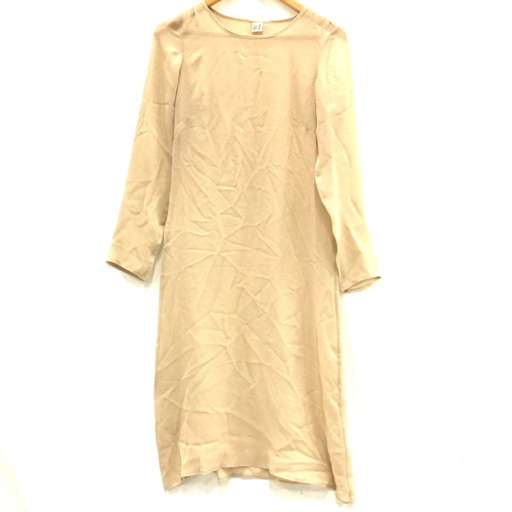 目立った傷や汚れなし 送料360円 ベースレンジ サイズ S シルク 100 長袖 ワンピース シースルー レディース ベージュ系 Baserange 同梱ng の落札情報詳細 ヤフオク落札価格情報 オークフリー スマートフォン版