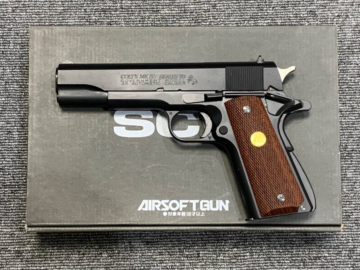 やや難あり品 WA SCW コルトガバメント マークIV シリーズ70 プレミアムエディション 純正イーグルグリップ無し COLT M1911A1 限定品
