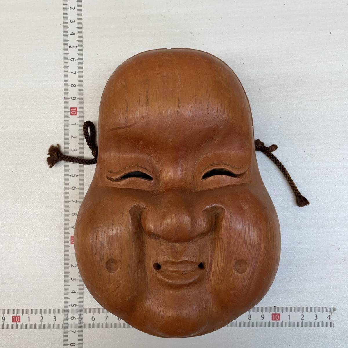 能面 狂言面 神鳴(かみなり) 木彫り 伝統工芸品 アンティーク 能面 狂言面 神鳴(かみなり) 木彫り 伝統工芸品 アンティーク