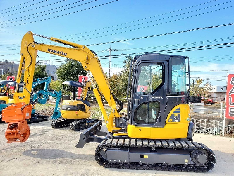 T-0079】コマツ PC55MR-5NO 2016年 5.5tクラス 808h キャビン AC 盗難