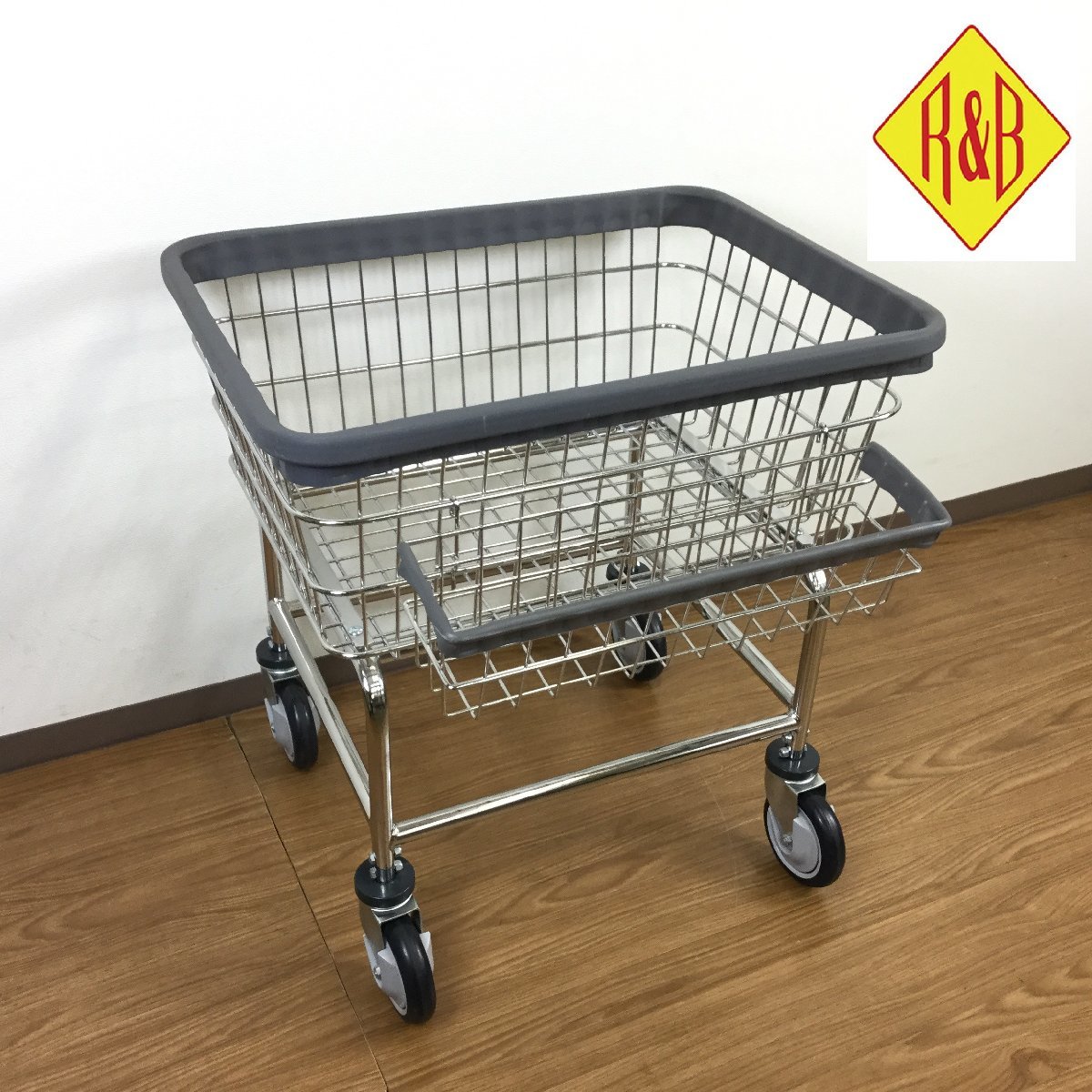 パシフィックファニチャー PFS ランドリーカート R＆B Wire 引取限定