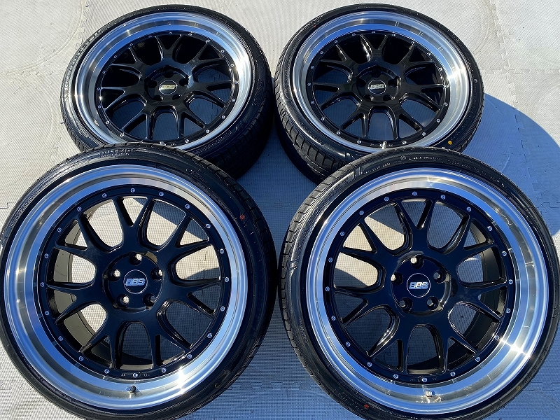 【やや傷や汚れあり】深リム段リム BBS LMR LM タイプ PCD120 5120 新品タイヤ レクサス LS460 LS500