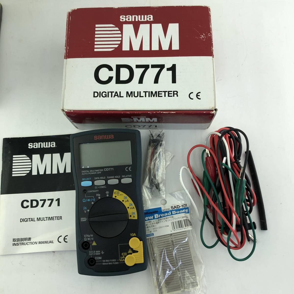 【傷や汚れあり】【通電確認済】 sanwa サンワ DMM デジタルマルチメーター CD771 箱・説明書付き /測定器/テスター の落札情報詳細 ヤフオク落札価格情報 オークフリー