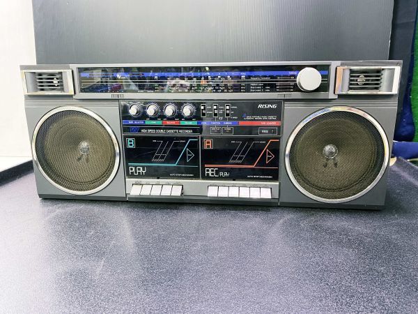 中古】HG【オーディオ】昭和レトロ RISING ステレオラジカセ RC-2030