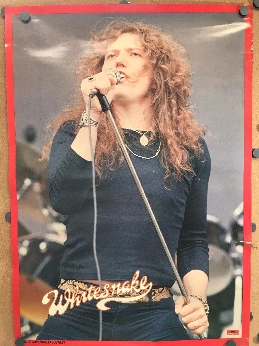 傷や汚れあり】ポスター【ミュージシャン】Whitesnake/ホワイト