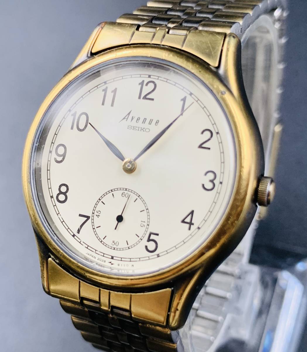 SEIKO Avenue 2G28‑6140 腕時計 ジャンク 風防傷 多 SEIKO Avenue 2G28‑6140 腕時計 ジャンク 風防傷 多
