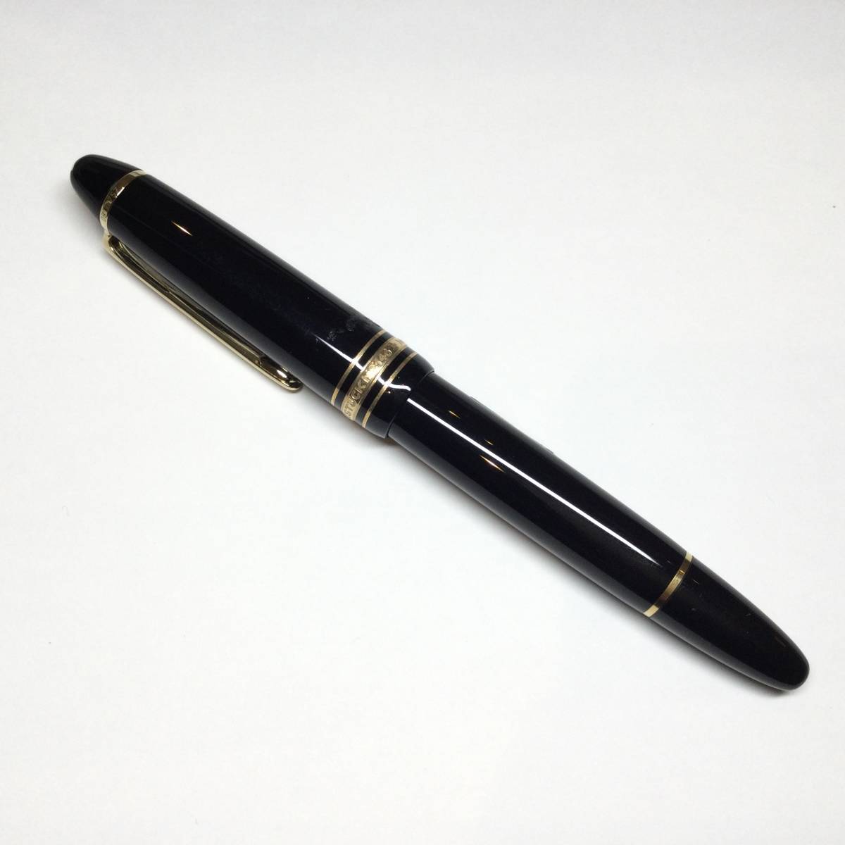 モンブラン MONTBLANC ノブレス ヘアライン 万年筆 ペン先14K