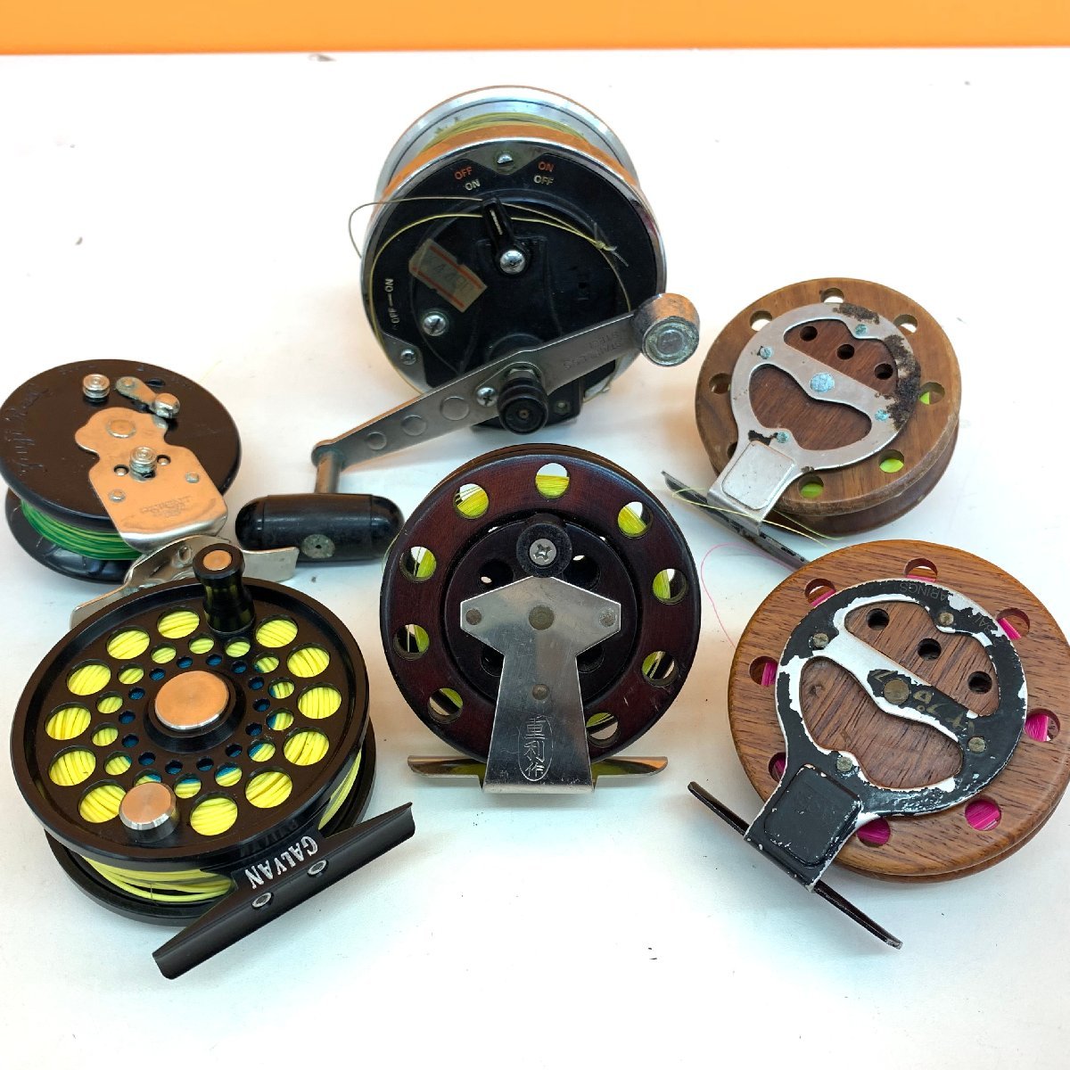 重利作 ヘチリール 木製リール タイコリール 重利作 木製ヘチリール