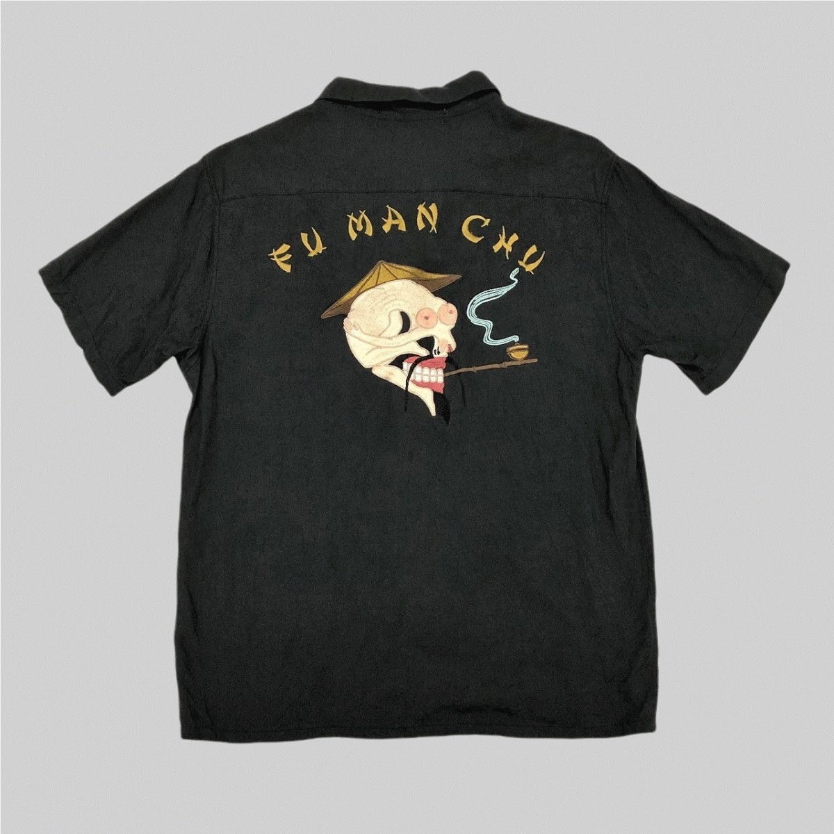 やや傷や汚れあり】RADIALL × BLACK WEIRDOS / RAD RAYON SHIRT