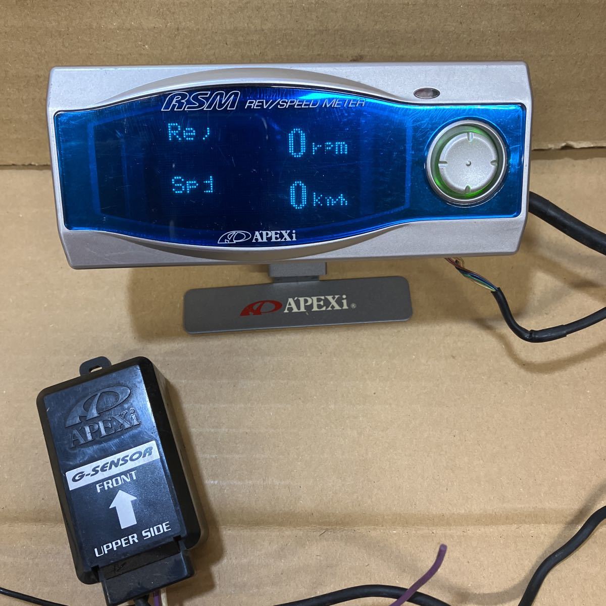 美品〗ゴールド限定カラーAPEXi レブスピードメーターRSM