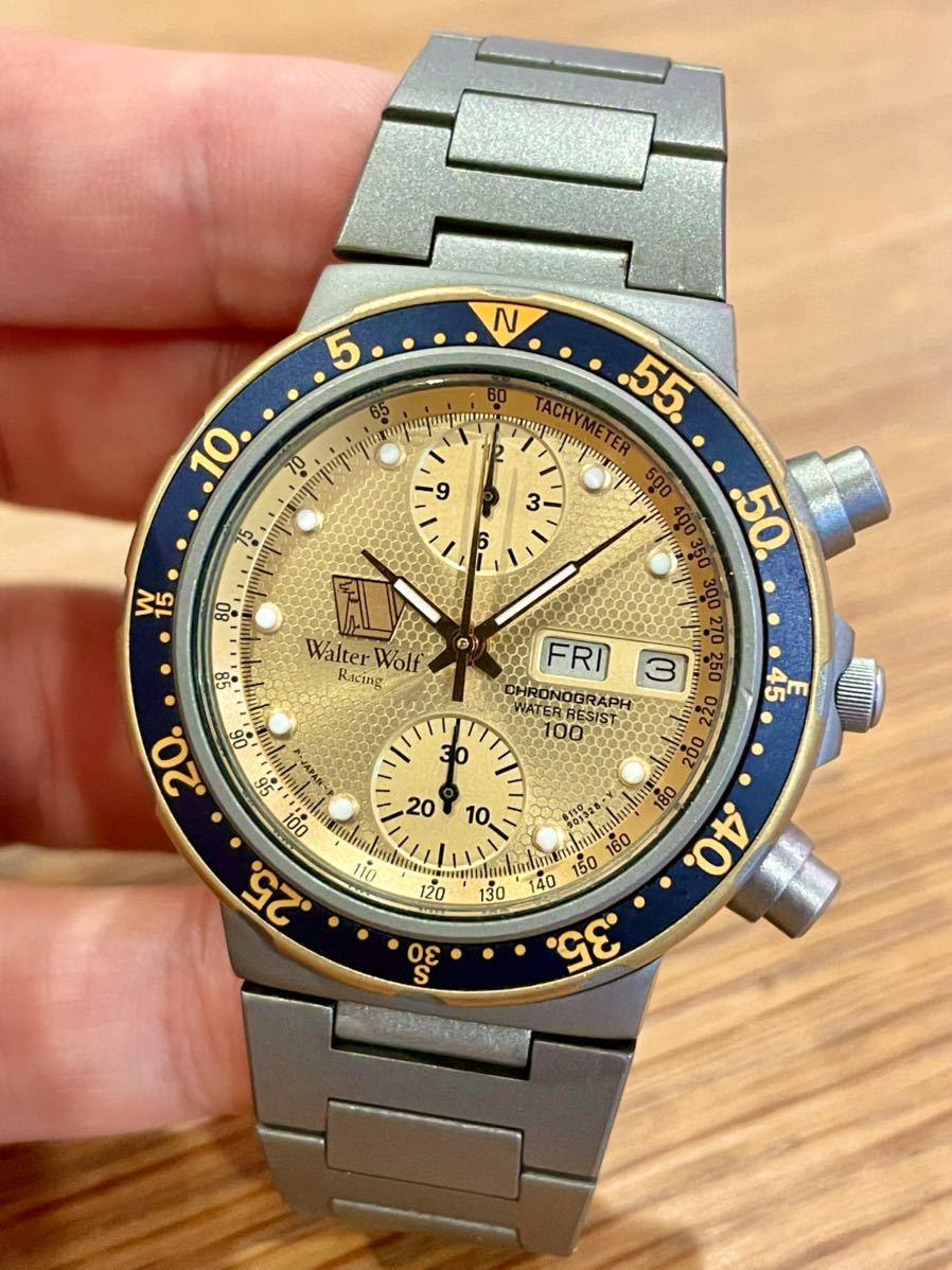 希少】CITIZEN シチズン Walter Wolf Racing 腕時計