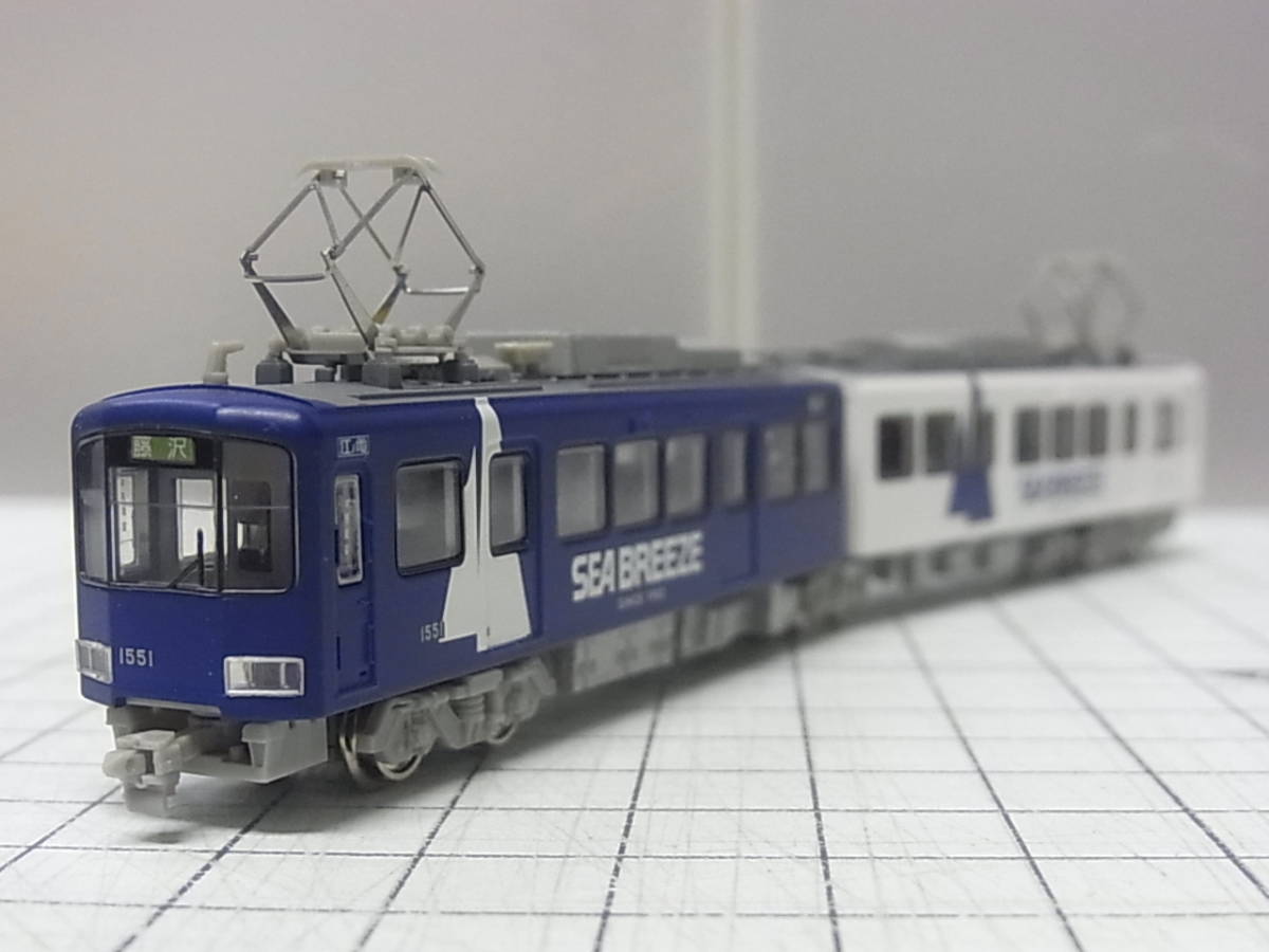 傷や汚れあり】【ジャンク品】MODEMO 江ノ島電鉄1500形「SEA BREEZE