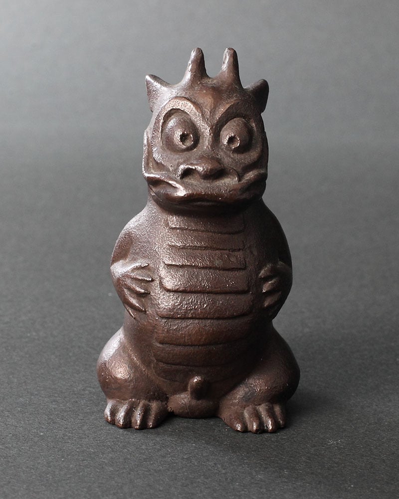 超レア！！】籔内佐斗司 ブロンズ作品「文鎮 カエル（金）」