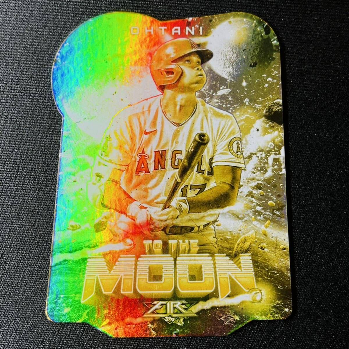 未使用に近い】最新 2022 Topps Fire 大谷翔平 No.TTM-1 ダイカット