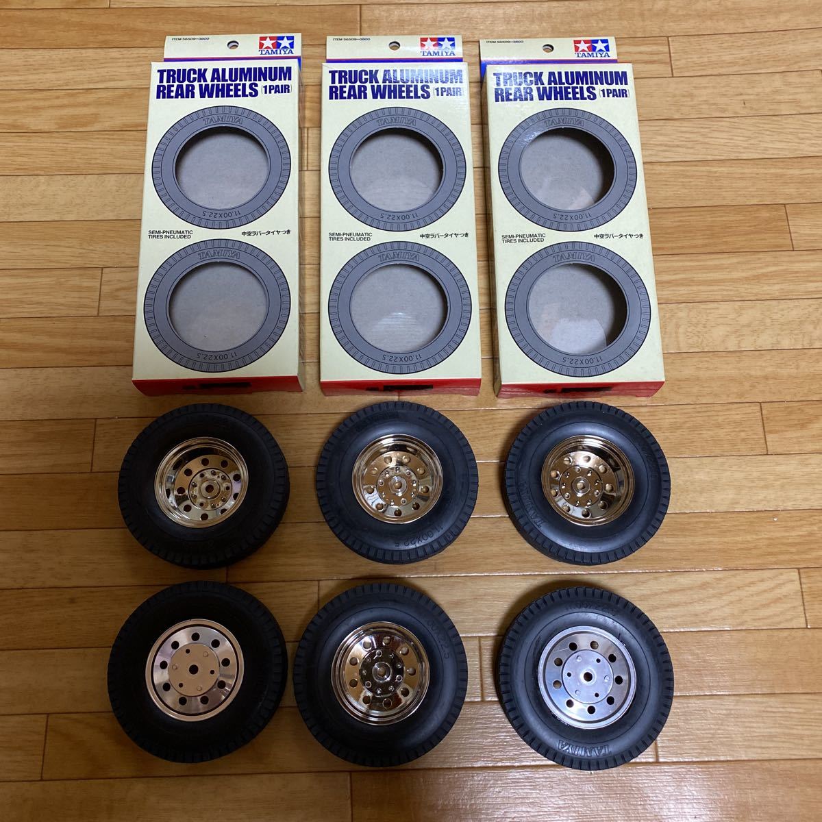 タミヤ1/14台車屋アルミホイール タミヤ 1/14 台車屋さん 10穴アルミホイール 6x4用