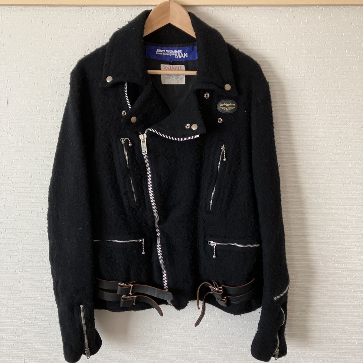 RUDE GALLERY×METAL JACKET] 縮絨加工 ライダース 2
