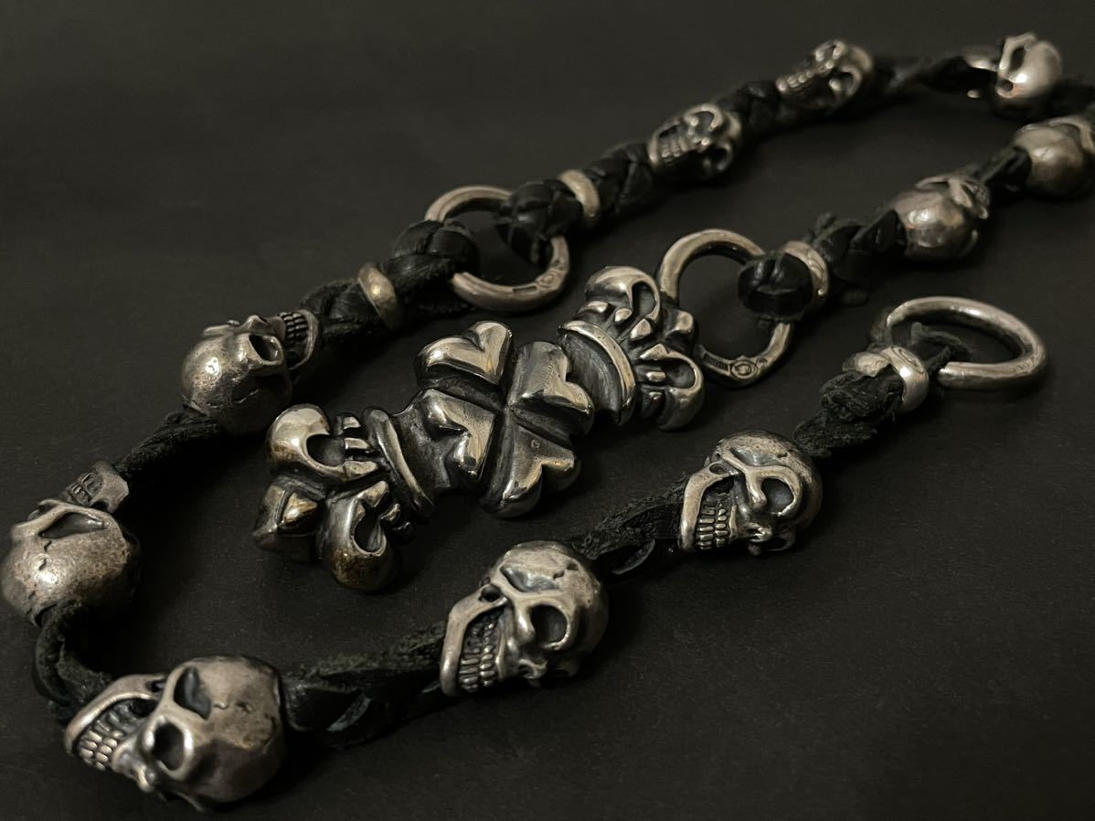 生前ガボール4ハートクラウン9スカルウォレットチェーン Gabor】生前