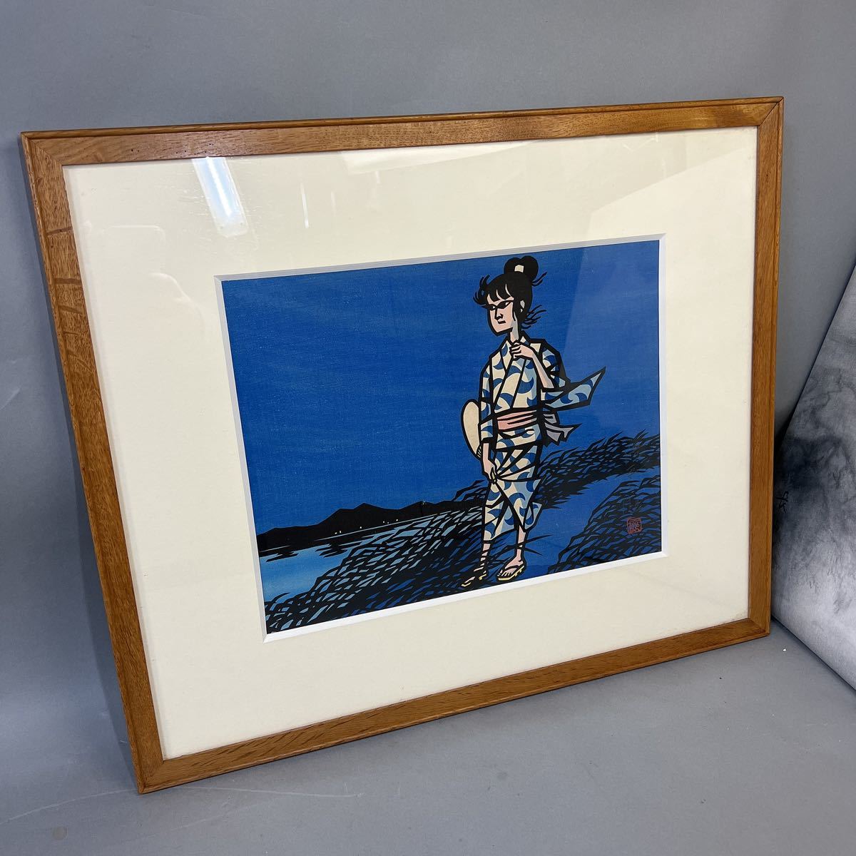 滝平二郎 木版画【こぶしの花】サイン入り
