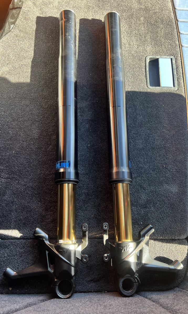 【傷や汚れあり】最終出品 オーリンズ製 NIX30カートリッジキット装着 フロントフォーク 東洋硬化チタンコーティング済 の落札情報詳細