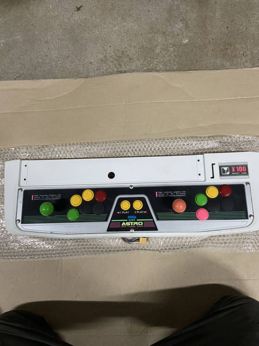 SEGA アストロ シティー コントロールパネル 6ボタン付 バーサスシティ コンパネ １Ｌ８Ｂ□セガ アストロシティ ブラスト