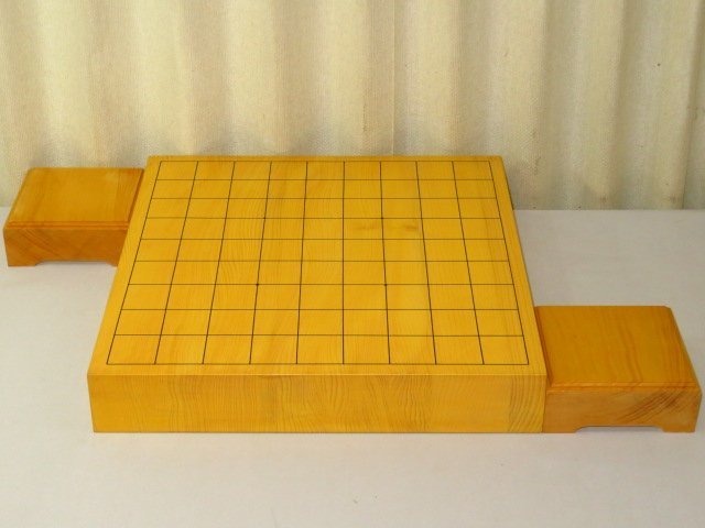 □岡村虎吉作 卓上 将棋盤□岡村碁盤店