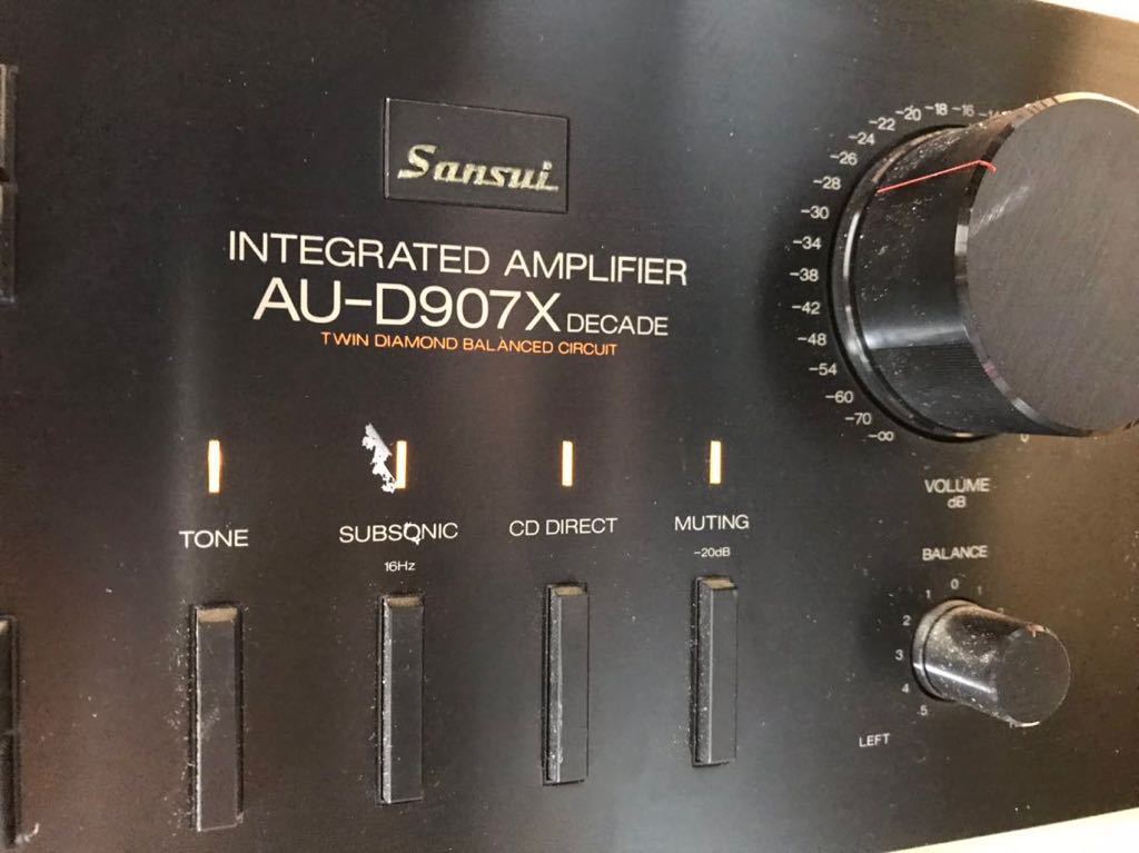 ジャンク Sansui サンスイ AU-D907X DECADE プリメイン アンプ