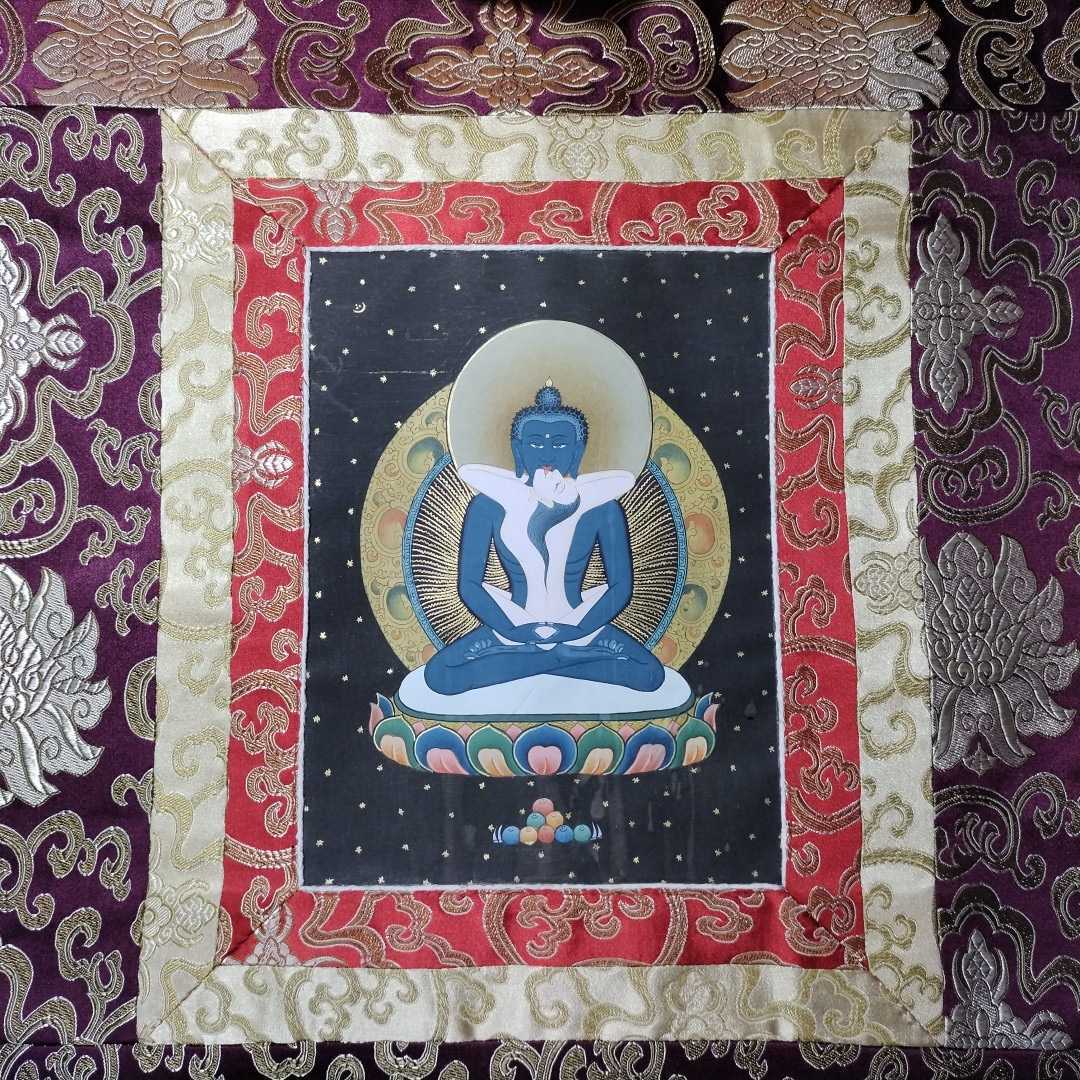 チベット密教 新品 1点物 》 手描き 曼荼羅 仏陀 釈迦 仏画 仏教 f1