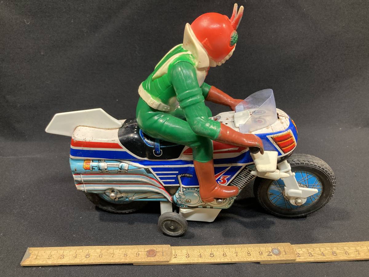 やや傷や汚れあり】旧バンダイ 仮面ライダーV3 ハリケーン号 バイク