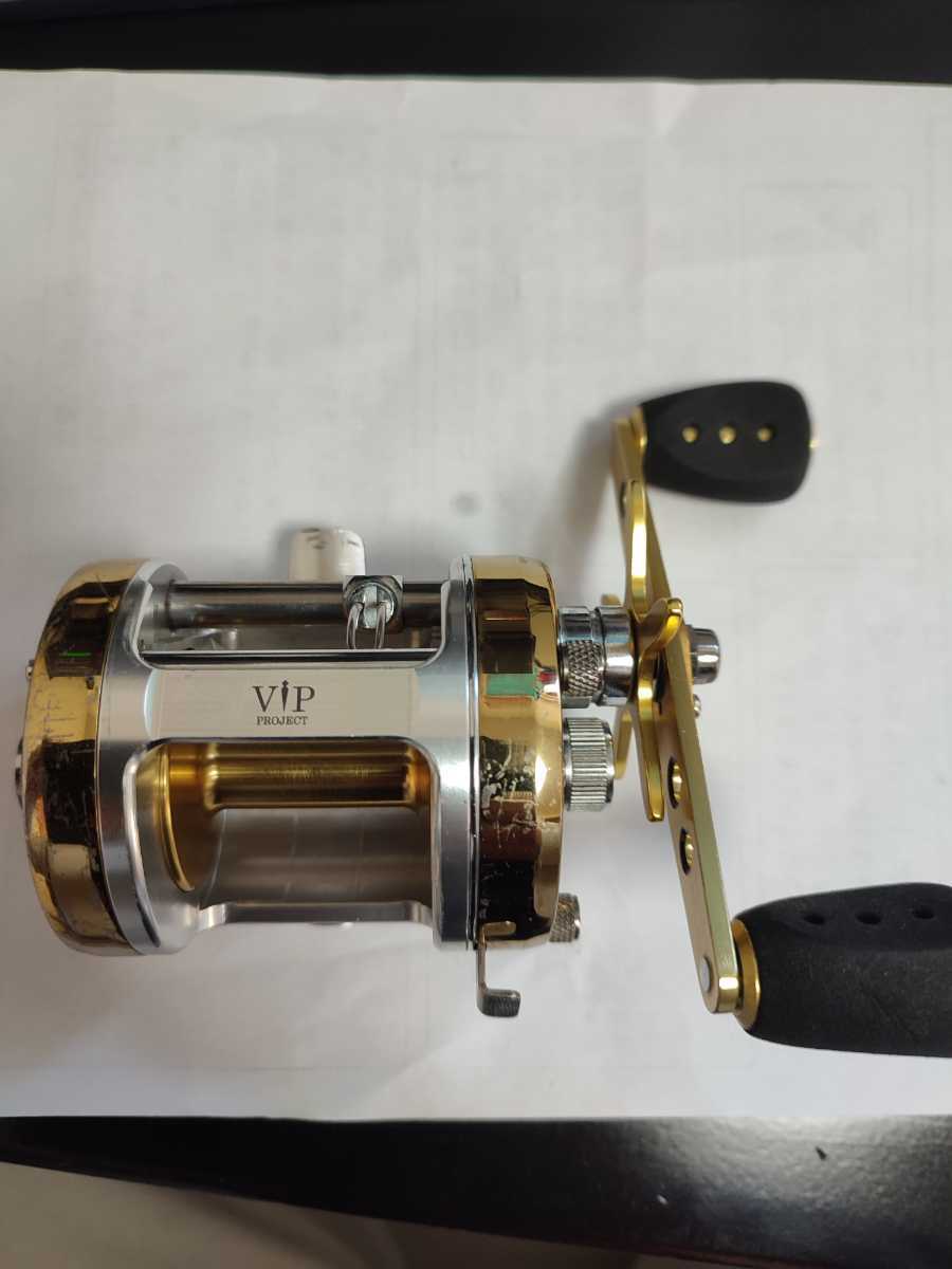 極上美品 VIP PROJECT631CS 6+1フルカスタム遠投カゴ釣リール 極上
