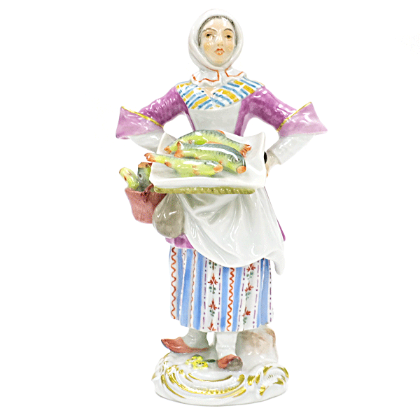 廃盤 マイセン(Meissen) 人形 天使の音楽隊 トライアングル 訳あり