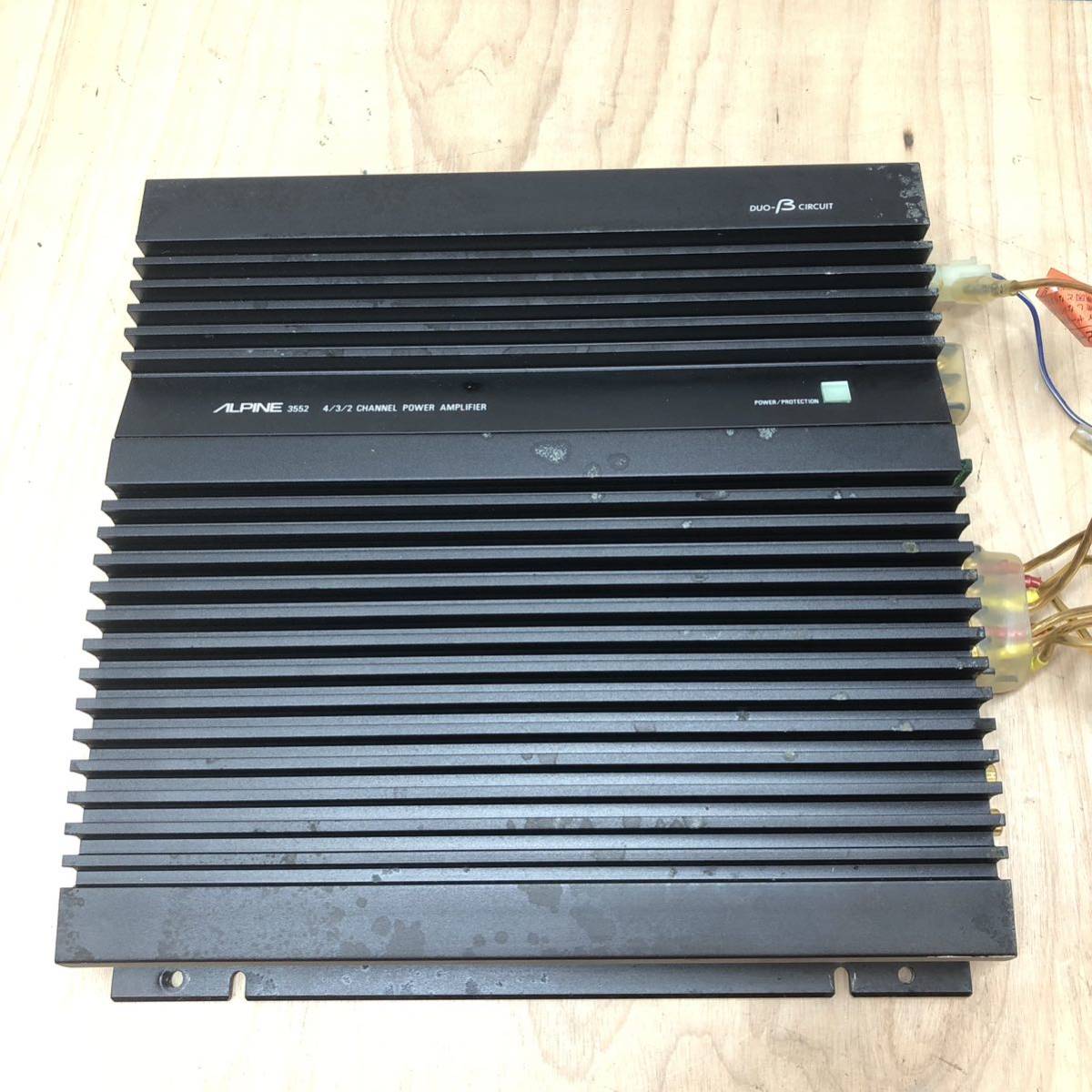 【やや傷や汚れあり】ALPINE アルパイン 4/3/2 CHANNEL POWER AMPLIFIER パワーアンプ 3552の落札情報詳細
