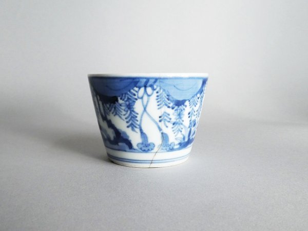古伊万里 桜木の図 そば猪口 No.B5-3289