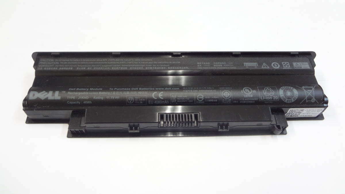 【やや傷や汚れあり】複数在庫 DELL ノートPC用 純正バッテリー J1KND 11.1V 48Wh 未テストジャンク品の落札情報詳細