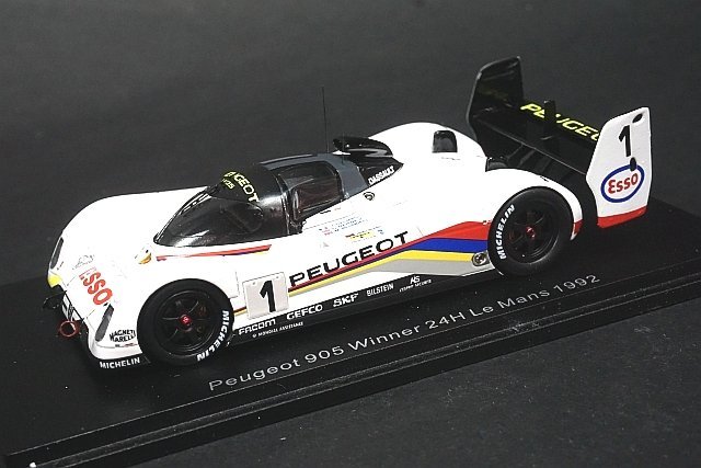Peugeot 905 1992 1/43 Spark 1992 EV1 bis No.2 Esso 24h Le Mans