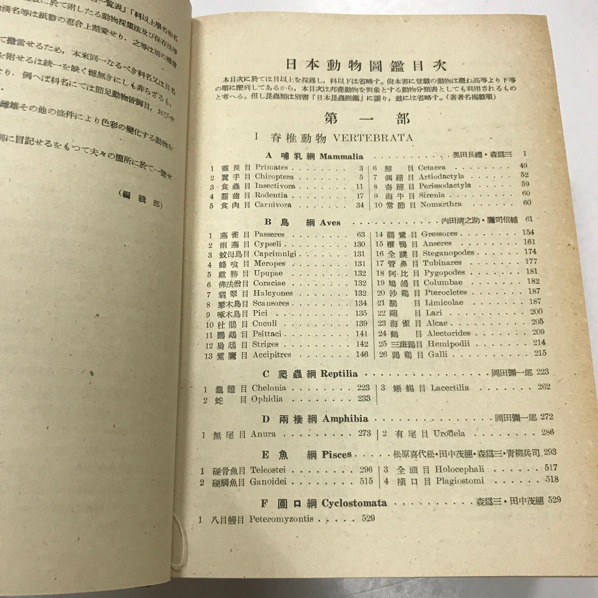 改訂増補 日本動物図鑑 内田清之助 昭和22年 北隆館｜自然科学と技術