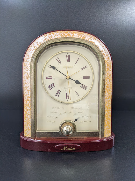 SEIKO MUSICA 置時計 昭和 レトロ 希少 ムジカ SEIKO MUSICA 置時計 昭和 レトロ 希少 ムジカ