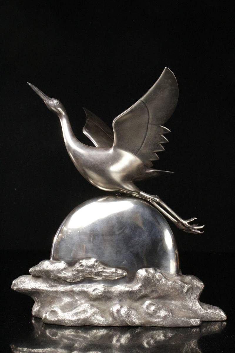 V R7680 ワニ フケ 古銅 鰐 約845g 