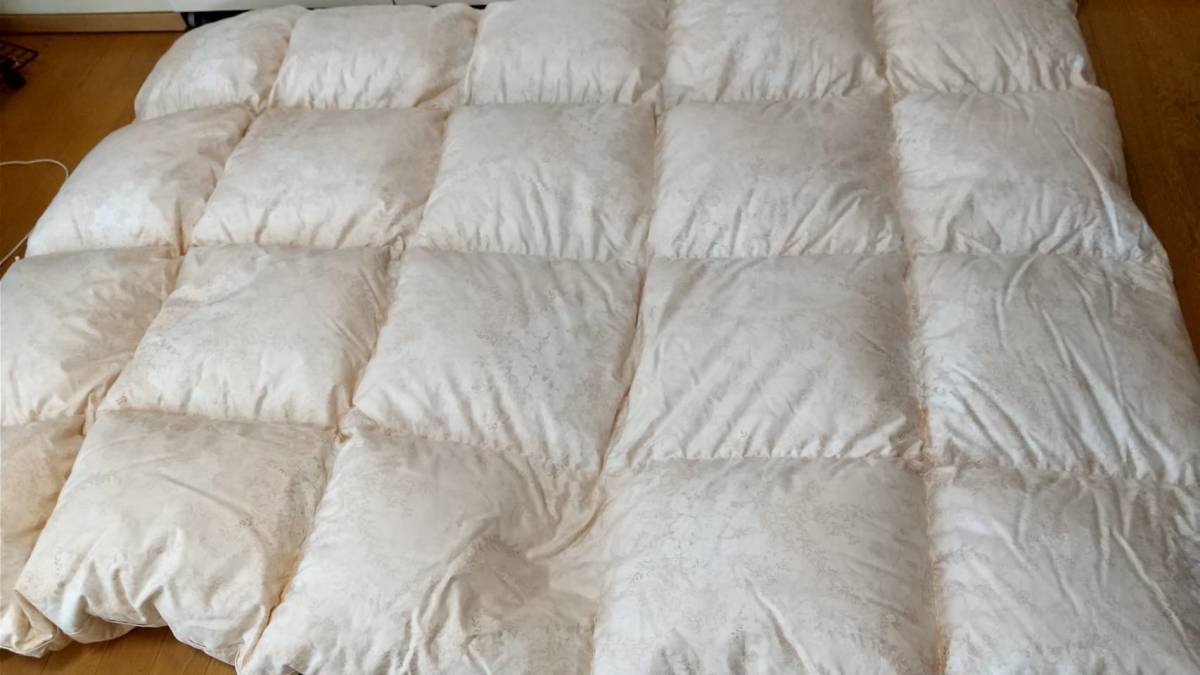 新品 京都西川羽布掛け団 シングルロング