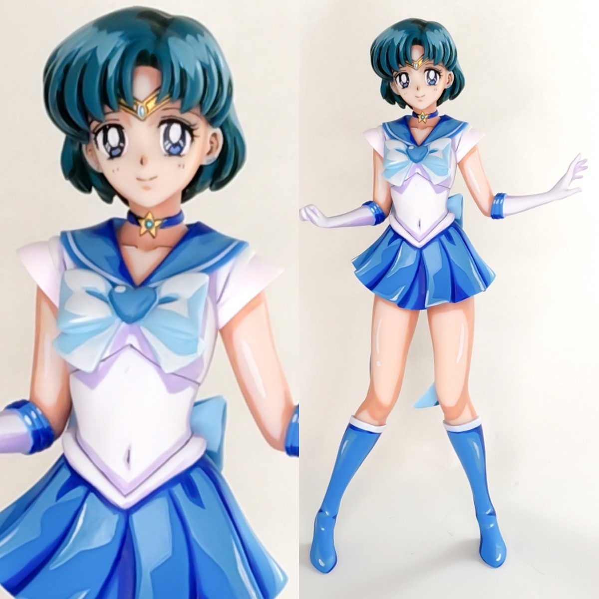 やや傷や汚れあり】セーラーマーキュリー リペイント フィギュア 「美