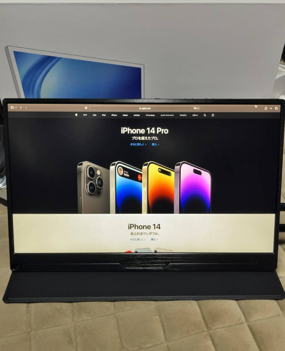 中古良品 EVICIV 15.6インチ薄型4Kモバイルモニター モバイル