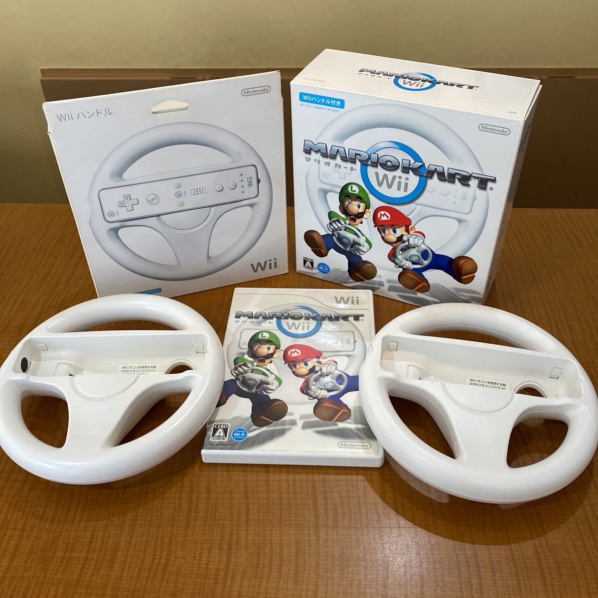 Wii本体 マリオカートハンドルセット ニンテンドー Wii 本体 マリオ25