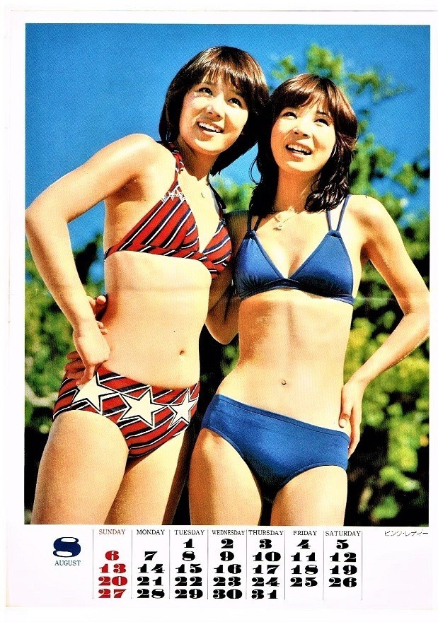 やや傷や汚れあり】P10 ピンクレディー 岩崎宏美 新沼謙治 水着ビキニ