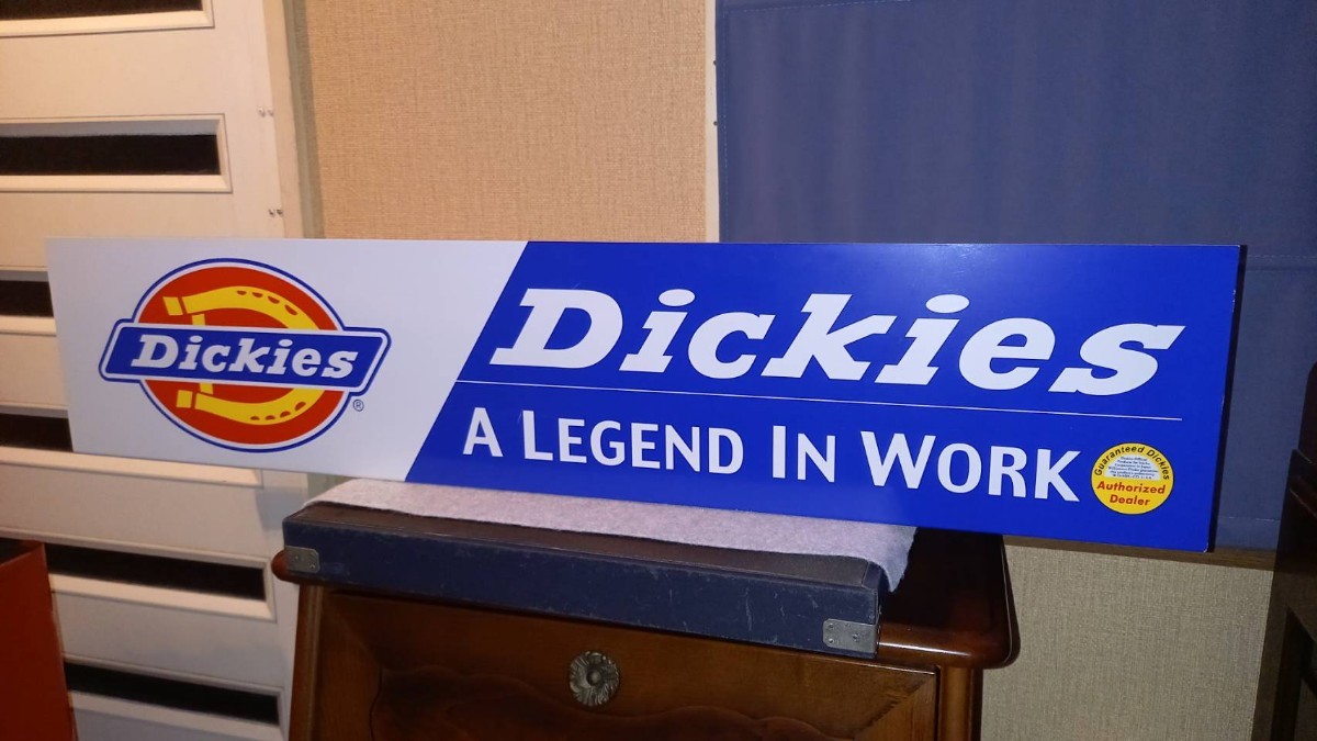 【Dickes ディッキーズ】プラスチック看板 Dickies ディッキーズ アドバタイジングサイン 看板 ハード