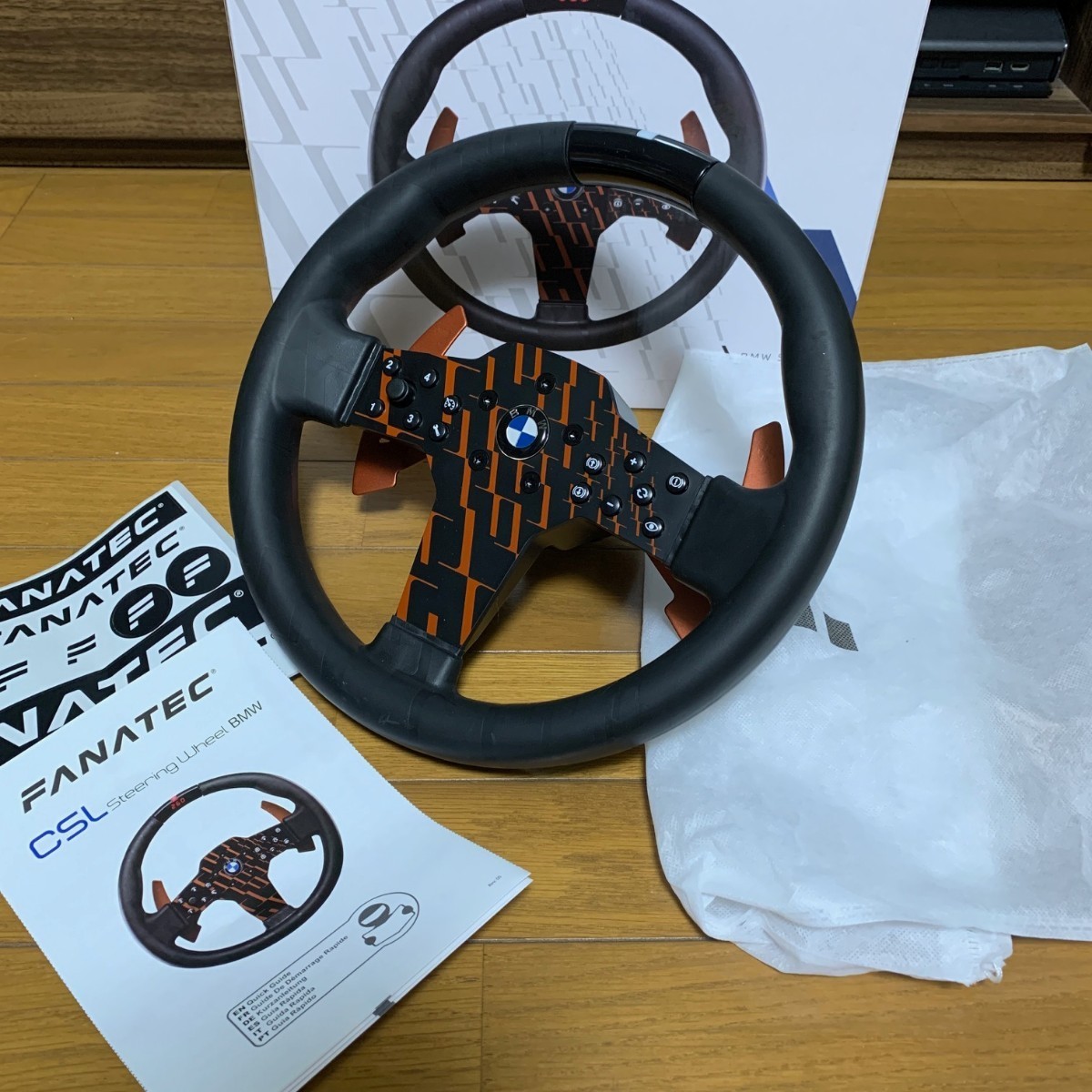 【目立った傷や汚れなし】Fanatec CSL Steering Wheel BMW 美品 最新モデル PS5 Gran Turismo