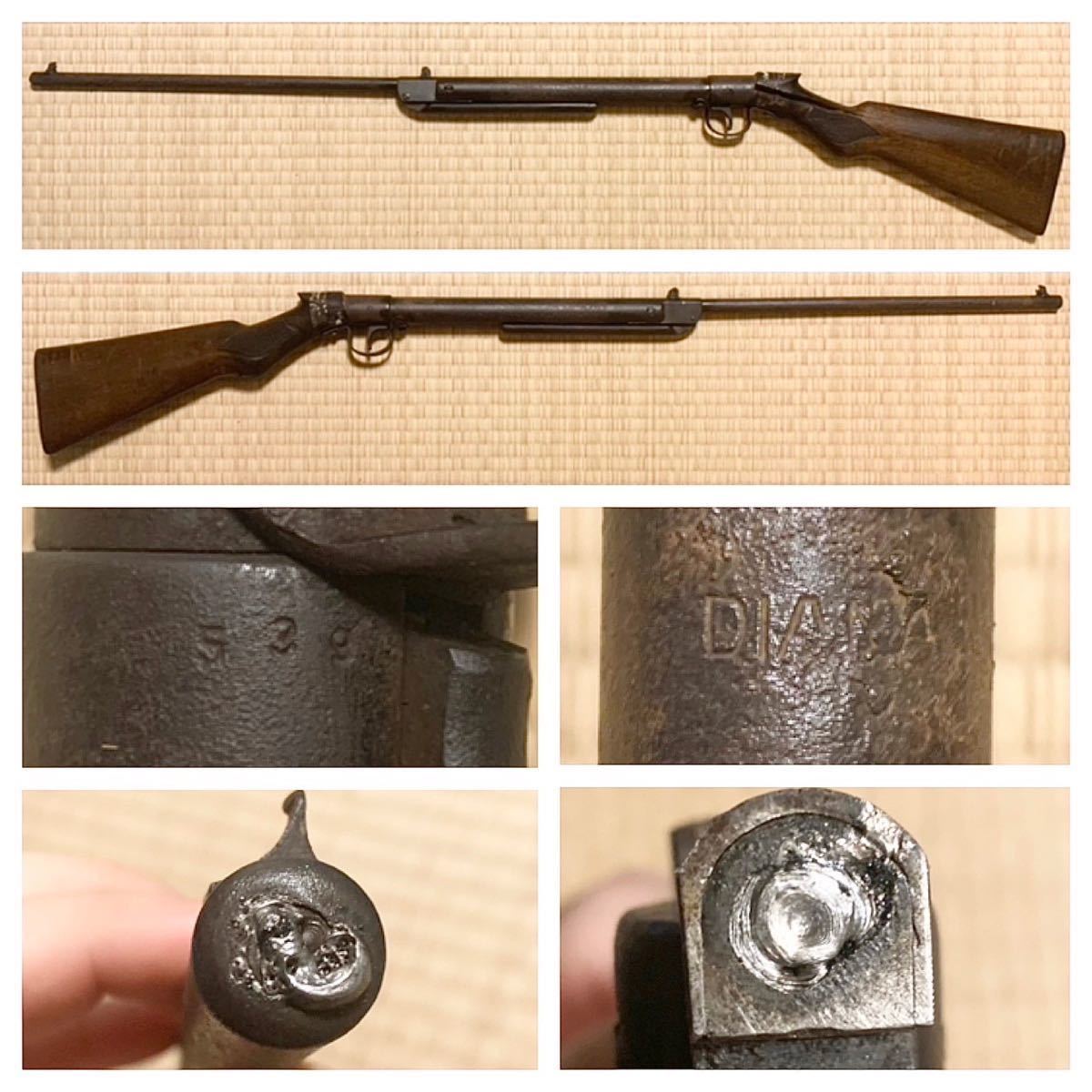 昭和レトロ 射的場 スプリング式射的銃 ライフル コルク銃