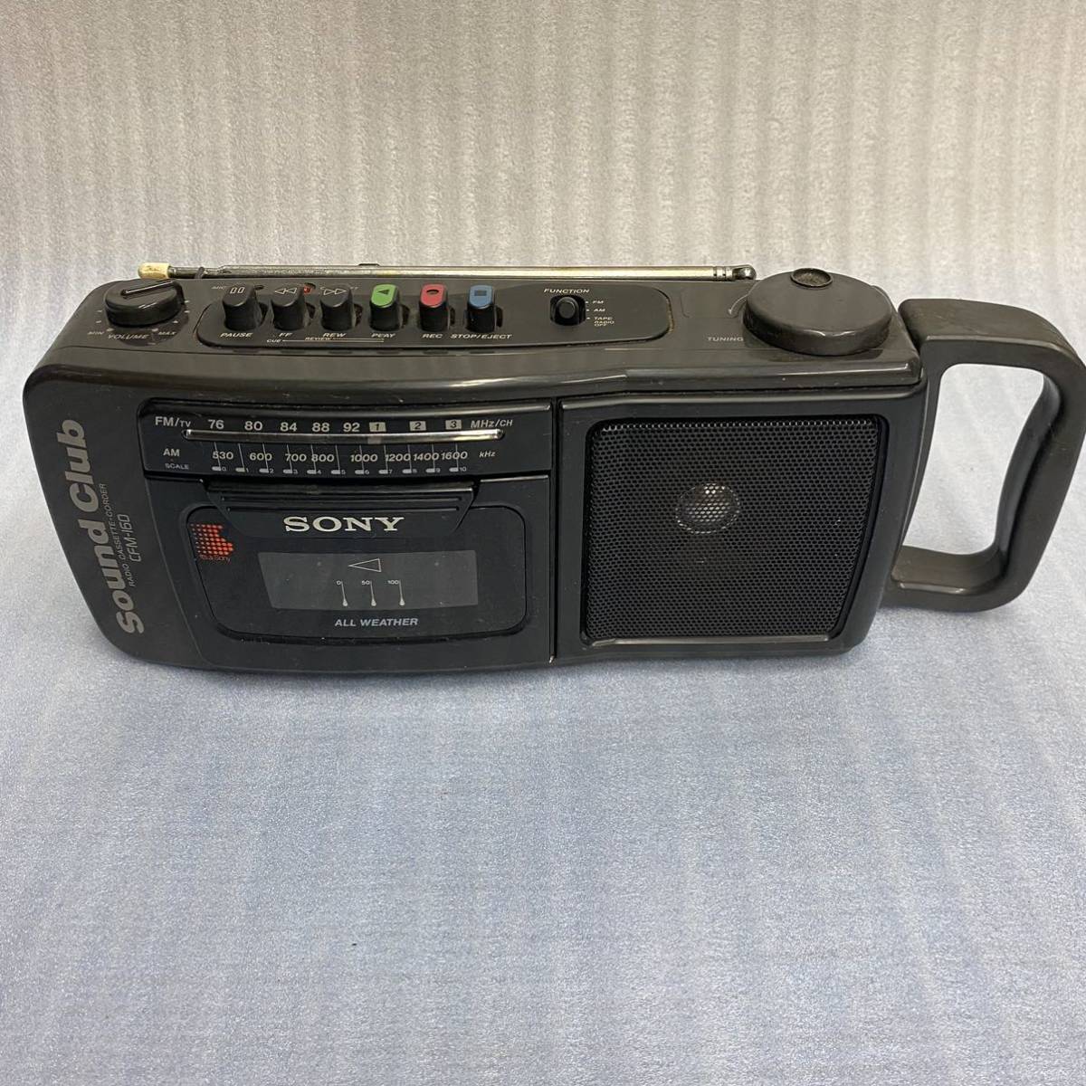 傷や汚れあり】当時物☆SONY ソニー SOUND CLUB CFM-160 全天候型